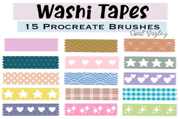15 Washi Tapes Procreate Brushes: Elevate Your Digital Scrapbooking and Art