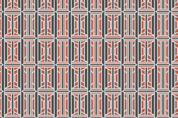 Abstract Geometric Dark Pastel Seamless