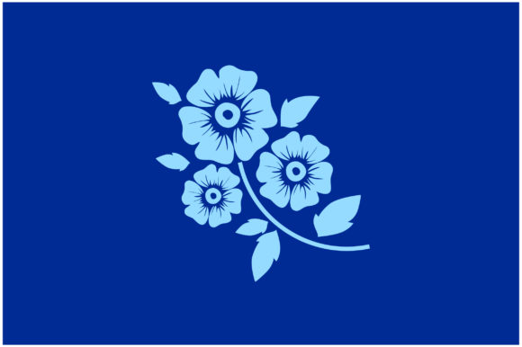 Beautiful Blue Flower Silhouette: A Strategic Asset for Modern Design Workflows