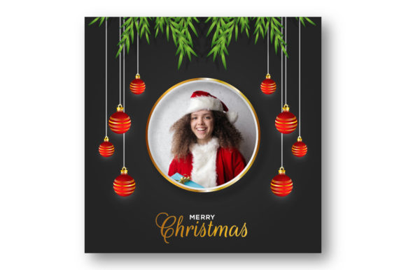 Christmas Frame with Lights Decoration