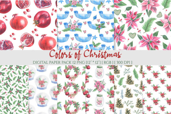 Christmas Poinsettia Digital Background: A Modern Twist on Tradition