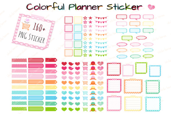 Colorful Digital Planner Sticker: Elevate Your Organization