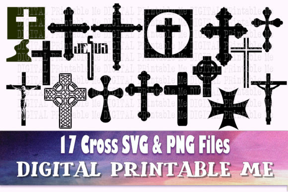 Cross Silhouette Bundle for Instant Crafting