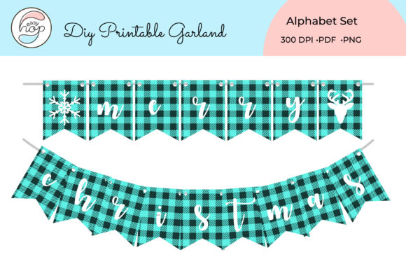 DIY Garland Alphabet Cyan Banner Plain: The Strategic Asset for Modern Creative Branding
