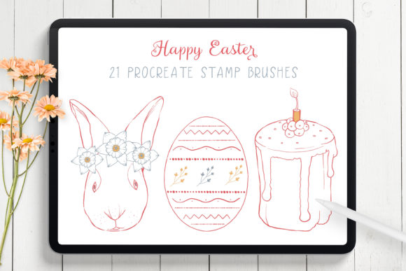 Easter Procreate Stamp Brushes