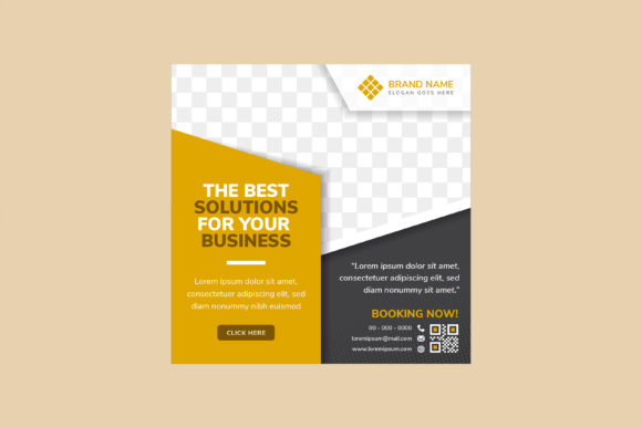 Gold Black Business Square Banner: A Strategic Asset for Professional Branding Workflows