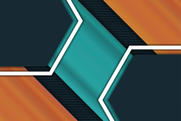Hexagon Diagonal Background Blue Orange