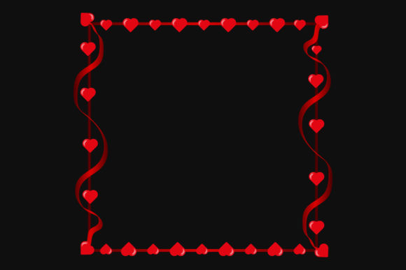 Love Heart Icon Frame Illustration for Creative Projects
