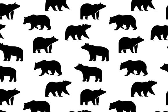 Mastering the Black Bear Silhouette Seamless Pattern for Creative Projects