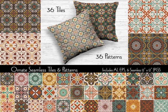 Ornate Seamless Tiles Patterns for Premium Design