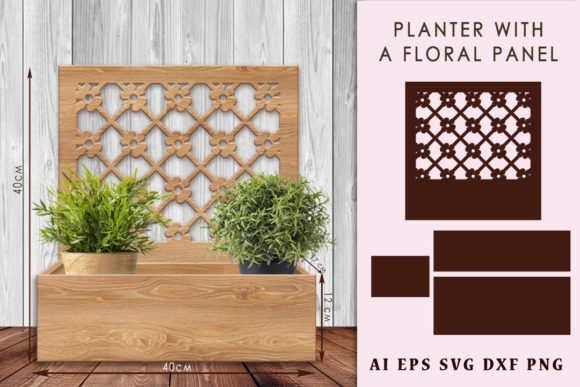 Planter with a Floral Panel: DIY Home De