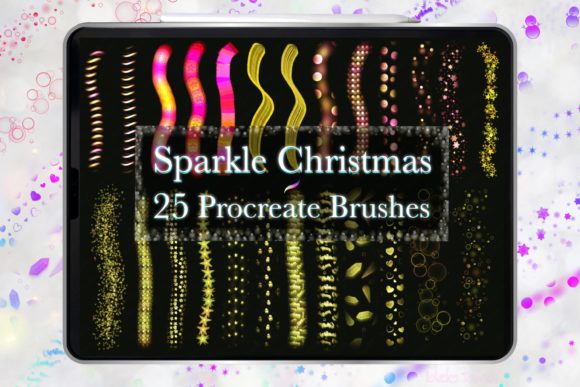 Procreate Brush Christmas Light Glow for Holiday Design