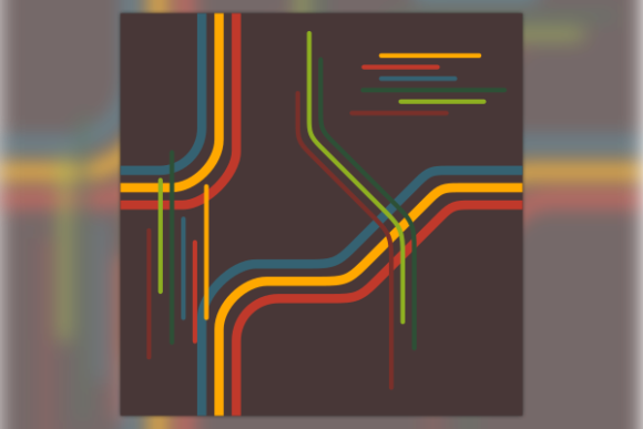 Retro Rainbow Lines Seamless Pattern