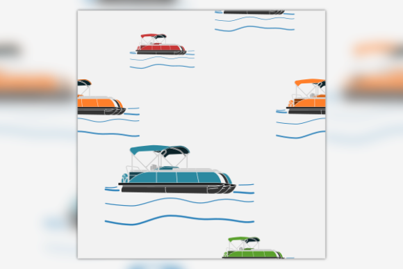 Semi-Oblique Side Pontoon Boat Pattern