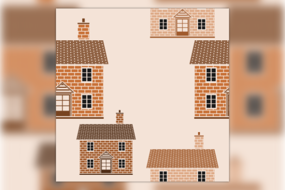 Simple English House Seamless Pattern: A Versatile Asset for Modern Design and Cultural Storytelling