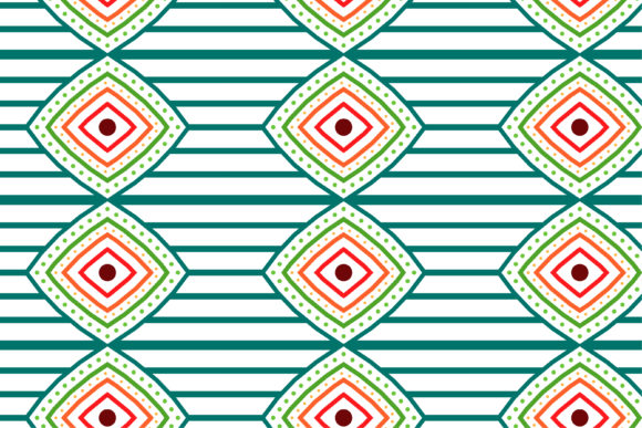 Square Line Circle Pattern Green: A Versatile Solution for Modern Design and Textile Projects