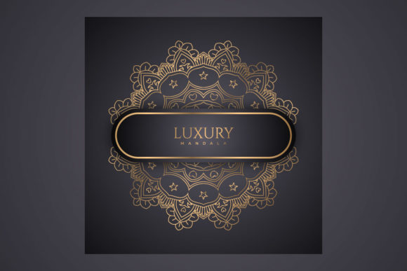 The Timeless Elegance of a Golden Mandala on Black: Elevating Your Creative Projects