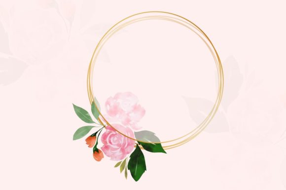 Transforming Digital Spaces with the Watercolor Floral Bouquet Frame